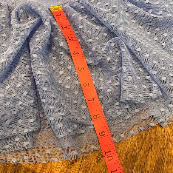 ASOS Blue Cold Shoulder Swiss Dot Asymmetrical Dress, 10 - Picture 16 of 16